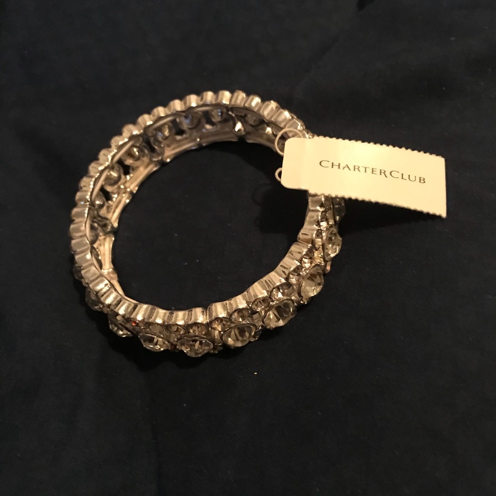 Silver stretchy bracelet